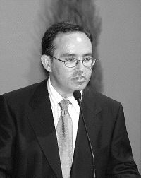 CACIQUE.  Germán Fernández, alcalde de Reocín.