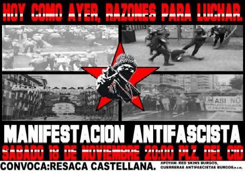 Cartel de la manifestación