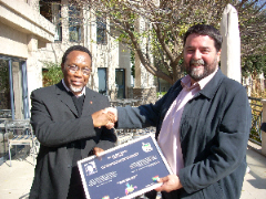 Joseba Alvarez y Kgalema Motlante secretario general del CNA