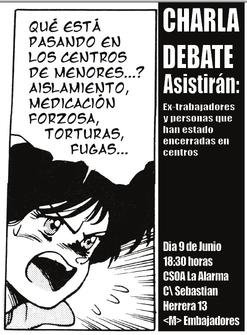 cartel jornada carceles de menores