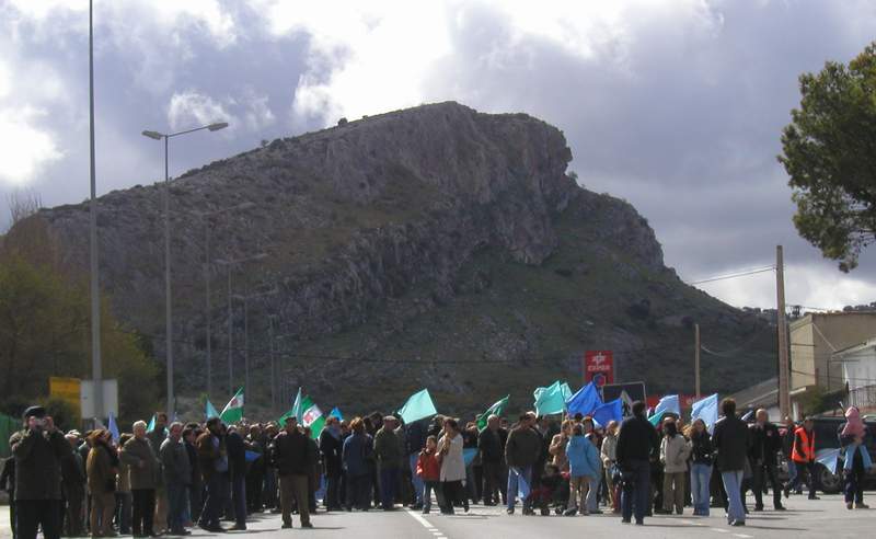 Corte de carreteras.