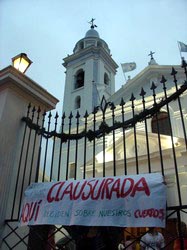 Escrache Iglesia del Pilar