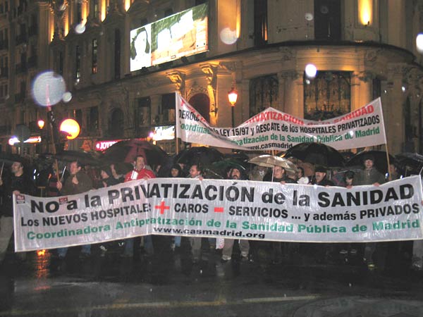 Paremos la privatización de la sanidad!