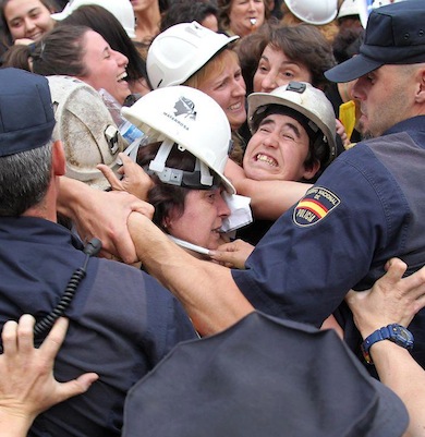 mineras policia