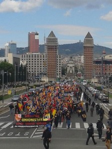 nazis mierda montjuic